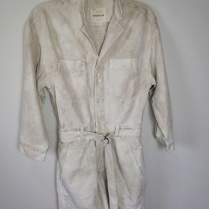 Distressed Denim Short Romper